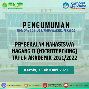 Pembekalan Mahasiswa Magang 2 (Microteaching) T.A 2021/2022